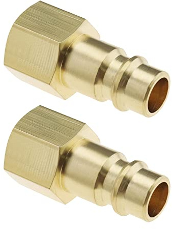 EMSea 2pcs Raccords à Air Comprimé NW 7.2 avec Filetage Intérieur 1/4 pour Raccord d'air Comprimé Raccords de Tuyaux d'air Compresseur d'air Prise Mâle à Connexion Rapide