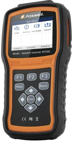 FOXWELL NT530 para BMW, Todos los Sistemas, Todos los Servicios de Mantenimiento, Herramienta de escaneo de diagnóstico bidireccional, escáner OBD2, Lector de código automotriz, ABS, Purga SRS, Bolsa
