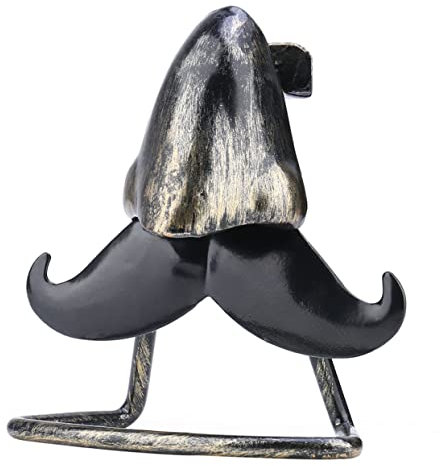 Abaodam Brillenständer Aus Kunsteisen Mit Bart Und Nasen Design Dekorativer Brillenhalter Für Desktop Multifunktionales Schmuck Und Brillen Ornament