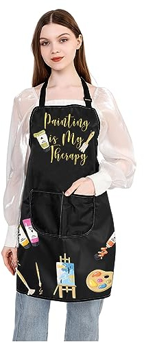 MYSOMY Malschürze für Künstler, Malerei, Kochen, Grillen, Geschenke, Kunst, Studenten, Lehrer, One size, UK Malschürze, Polyester, Unisex-Erwachsene