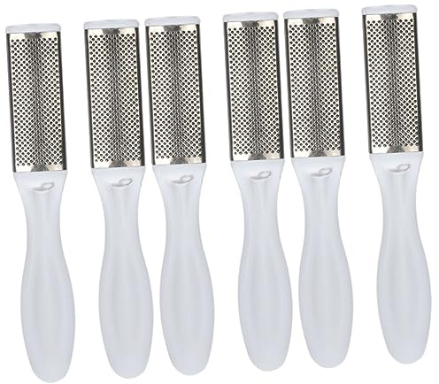 FRCOLOR Raspel Handgehauen 6 Stk Füße Bimssteine Fußkallus-datei Fuß Bimsstein Pediküre Fußraspelfeile Feile Zum Entfernen Von Hornhaut Am Fuß Rasierer Weiß Fetter Junge