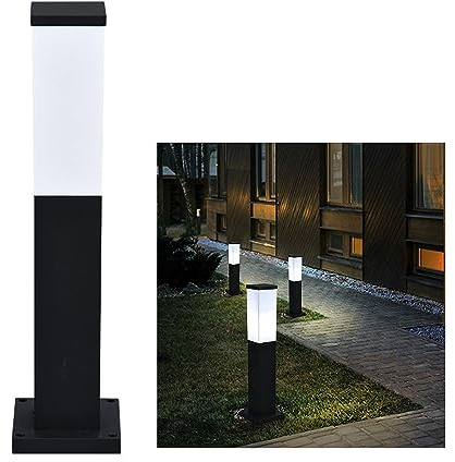 Chao Zan Borne Lumineuse Exterieur E27, Eclairage Exterieur IP65,Poteau de jardin 50CM,Poteau Éclairage de Pelouse/jardin/chemin/Pelouse/Allée/Yard,Ampoule non Incluse (C)