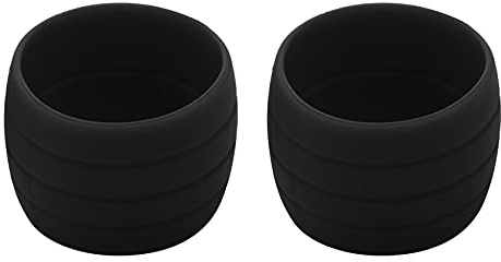 BLASHRD 2 Teilige Fahrrad Lenker Band Befestigungs Schlaufen Renn Rad Wickel Halteringe Rad Bartape Riemen GüRtel Befestigen ÄRmel Schwarz