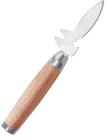 PAMINGONO Oyster Shucking Knife Mit Ergonomischem Holzgriff Edelstahl Austernöffner Für Muscheln Tragbares Werkzeug Für Küche Und Meeresfrüchte Zum Einfachen Öffnen Von Schalen