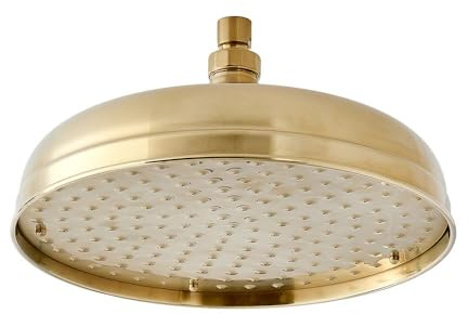 MILANO 300mm Round Rainfall Shower Head Brushed Brass