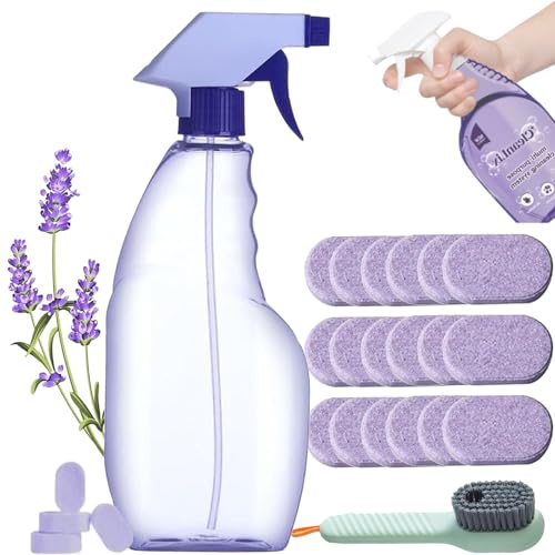 Cleanlix Cleaner, Cleanlix Cleaning Spray, Cleanlix Cleaner For Instant Stain Removal, Cleanlix The All-In-One Solution With Concentrated Cleaning Tablets (1 bottle+18CleanLix tablet)
