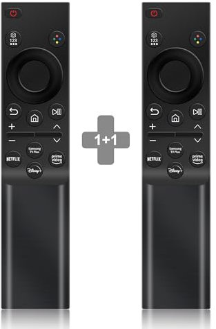 【Pack of 2】 Universal Remote Control for Samsung Smart TV Remote Replacement of Frame Crystal QLED OLED Curved HDTV 4/8K UHD and More, with Netflix Prime-Video Disney+ and Samsung TV Plus Buttons