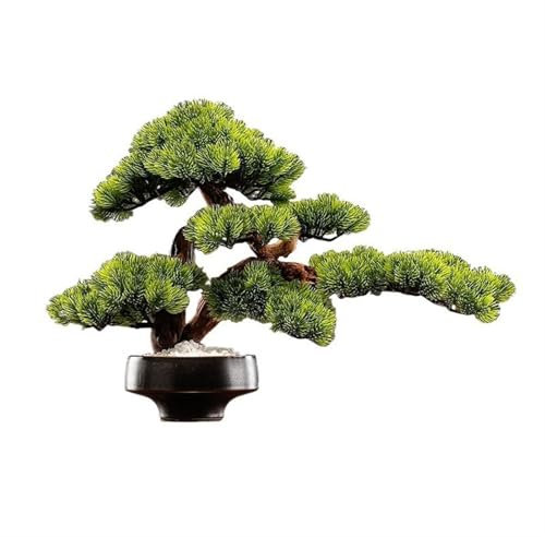 FAJNUZI2024 Künstliche Bonsai Wohnzimmer Schnapsschrank Eingangsschrank Beistelltisch Ornamente Hotel Simulation Baum Dekoration Hochwertiger künstlicher Bonsai Kunstbaum Bonsai