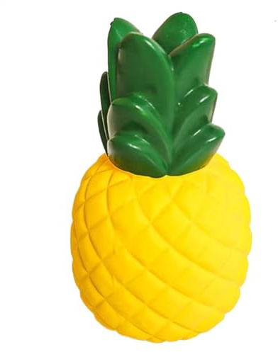 Hund pipande leksak, interaktiv hund ananas leksak | interaktiv husdjursleksak med pipare, hund tuggleksak, valp tandleksak för inomhus utomhus