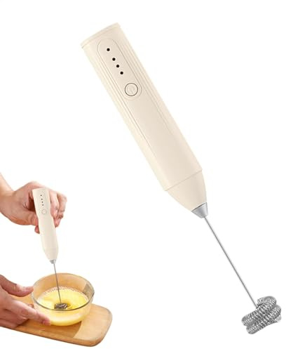 Coffee Milk Frother - Milk Foamer Frother, Briquet à lait en mousse de café sans fil | Batteur de café à la crème rechargeable, 3 vitesses Gadget Latte pour lait, café, thé