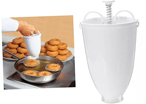 Cabilock 1PC Lightweight Plastic Dispenser Easy to Use Doughnut Mould for Homemade Treats for Baking Fun Family