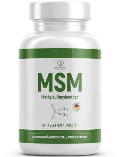 MSM Kapseln | reich an Vitaminen & Mineralstoffen | Neutral im Geschmack | Inhalt 60 Kapseln