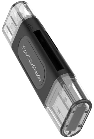Lettore di Schede SDTF USB2.0 Tipo C Adattatori Per Computer Telefono Supporta Schede di Memoria 128GB Plug And Play Dispositivo di Trasferimento Dati Portatile Antiurto Lettore di Schede SDTF
