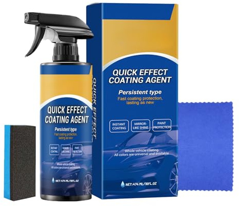 Spray Impermeabilizante Para Vehículos | Tratamiento Antiarrays Automotriz - Tratamiento con Esponja y Toalla para Interior Exterior Ventanas Parabrisas