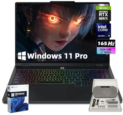 Lenovo Legion Pro 5i Gen 10 Gaming Laptop, Core Ultra 9 275HX Processor, 16 WQXGA (2560 x 1600) 165Hz, RTX 5070 Ti GPU 12GB GDDR7, 24zone RGB Backlit, Wi-Fi 7, Win 11pro (64GB DDR5 RAM | 4TB SSD)