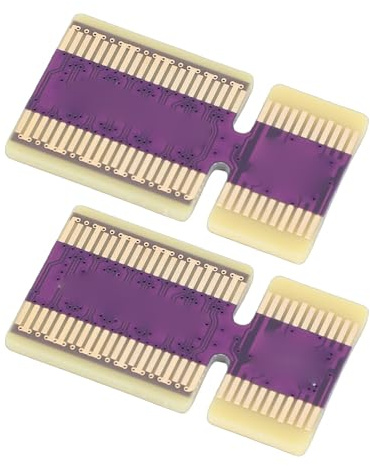 EIMSOAH PCI E 5.0 X4 Robuste Erweiterungs-Riser-Karte, 2 Stück PCI E auf -Adapterkarte für KI-Training und Hochleistungsrechnen