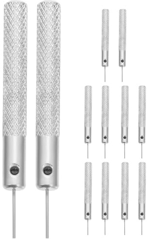 DOITOOL Kit 12 Pezzi Ago per Schede Sim in Ferro Argento per Smartphone Strumento per Espulsione Vassoio Sim per Riparazioni e Sostituzioni