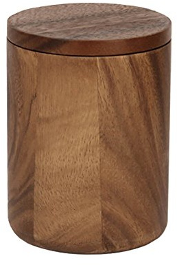 houseproud Timber Craft Kosmetikdose aus Akazienholz, rund mit Deckel