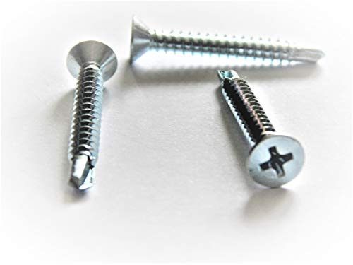 100 Stück Selbstschneidende Bohrschrauben 4,8x38 mm verzinkt mit Senkkopf DIN 7504 PH2