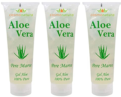 Natura Canaria Aloe Vera Gel 100% Tube 250ml x 3 pezzi