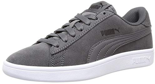 PUMA Unisex Puma Smash V2 Sneaker, Castlerock Puma Black White, 43 EU