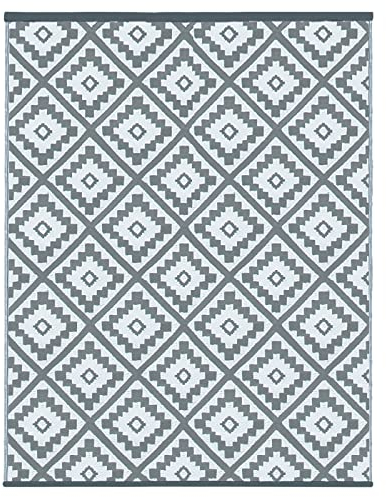 IDMarket Bahamas - Alfombra exterior (180 x 280 cm), color gris