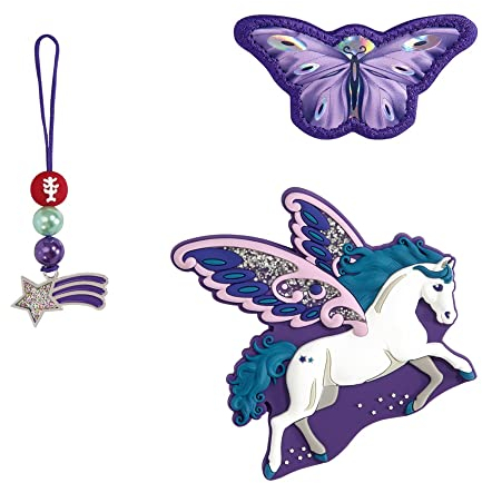 Step by Step Magic MAGS Dreamy Pegasus Shadow, lila, 3-teilig, 2 Magnet-Applikationen und 1 Anhänger, als Ergänzung, für die 1. bis 4. Klasse