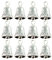 FSSTUD 25 Pcs Vintage Bell Charms Pendants Guardian Bells Small Craft Bells Jewelry Making Supplies Christmas Tree Ornaments Silver