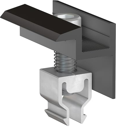DoitBau - 4x Klickfix PV 30mm Endklemme 30-40mm Schwarz | Befestigungen für Solarmodule | Solarmodul Halterung | Modulklemmen Solar
