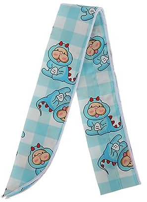 Toddmomy Dog Cooling Scarf for and Breathable Ice Neck Wrap for Pets for Hot Weather Outdoor Activities Dinosaur Design