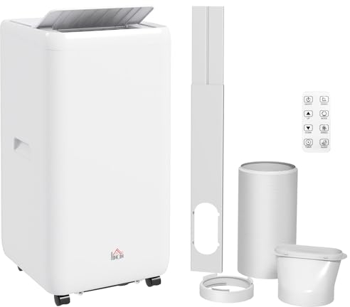 HOMCOM Portable Air Conditioner 12000 BTU, 4-in-1 Cool, Fan, Dehumidifier & Sleep Mode, Air Conditioning Unit with Digital Display, Remote Control, 24H Timer, Child Lock&Window Kit for Rooms up to 35㎡