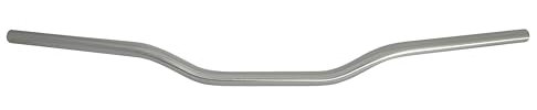 Manubrio Accossato Silver per Kawasaki Z900, Piega Bassa, in alluminio, diametro 22 mm