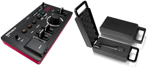 Roland AIRA Compact E-4 VOICE TWEAKER | Vocal Performance Tool with Powerful Voice Transformer & Behringer ULTRAVOICE XM8500 Dynamic Cardioid Vocal Microphone, Wired