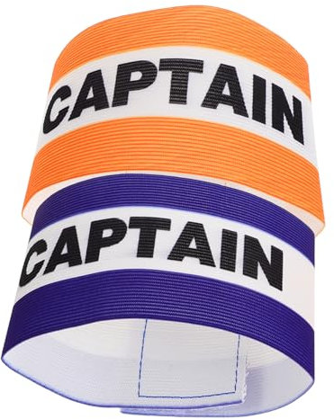 BESPORTBLE Fußball-sportarmbänder 2 Stück Captain Mark-bänder Mit Hellem Aufdruck Für