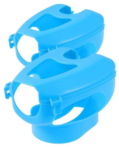 SUPVOX Supporto per Piccioni per Iniezioni e Alimentazione 2 Pezzi in Plastica Struttura Robusta e Design Traforato, Riutilizzabile per Fissaggio Uccelli Collare