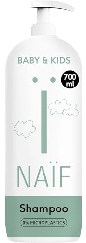Naïf - Shampoo nutriente - per neonati e bambini - Shampoo per bambini - Shampoo per neonati - Con ingredienti naturali - Vegano - Senza SLES - Senza microplastiche, siliconi e parabeni - 700 ml
