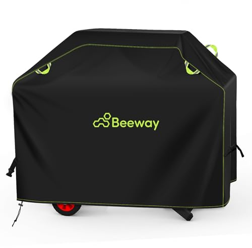 BEEWAY Grillabdeckung Wetterfest, 420D Oxford-Stoff Grill Abdeckhaube/Gasgrill Abdeckung/BBQ Grill Schutzhülle - Wasserdicht, UV-Beständiges, 170 x 61 x 122cm