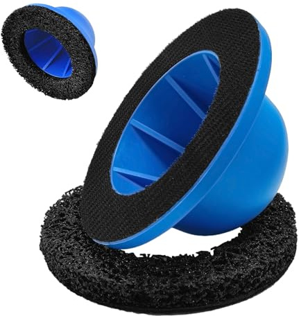 Ponceuse de moyeu de roue de voiture - Brosse à tête sphérique pour visseuse à percussion 1/2 - Meuleuse de moyeu avec Ø 90 mm - Ø 150 mm - Roue abrasive - Kit de brosse pour ponçage, nettoyage des