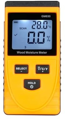 Wood Moisture Meter Digital Humidity Measuring Device Tester Content Meter Woodworking Electrical Hygrometer Non Destructive Testing