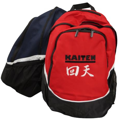 KAITEN Karate Rucksack - 17 Liter - mit separaten Fächern (Rot, Navy Blau, Royal Blau, Schwarz)