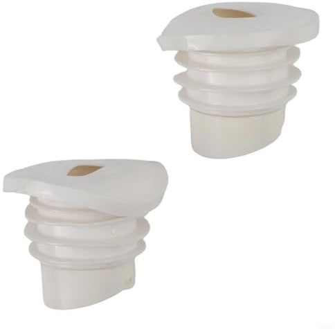 Paquete de 2 sellos de silicona para tubería de drenaje para lavadora y lavavajillas con diseño de anillo a prueba de fugas de siete capas para desagües de suelo y alcantarillado