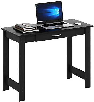 Furinno Computer Desks, Wood, Black, 99.57 (W) x 73.66 (H) x 44.45 (D) cm