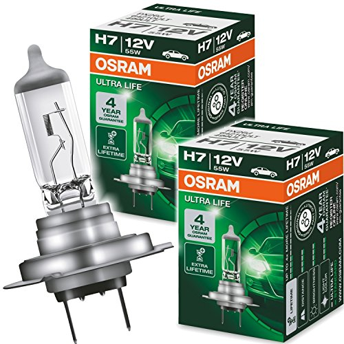Osram 2X Ultra Life H7 12V 55W PX26d LongLife Halogenlampe 64210LT