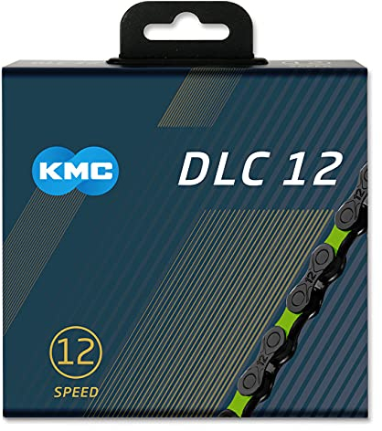 KMC Unisex – Erwachsene DLC 12-Fach Kette 1/2 x11/128, 126 Glieder, grün
