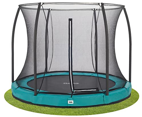 Salta Comfort Edition Ground - Bodentrampolin mit Sicherheitsnetz - ø213cm - Rund - Grün