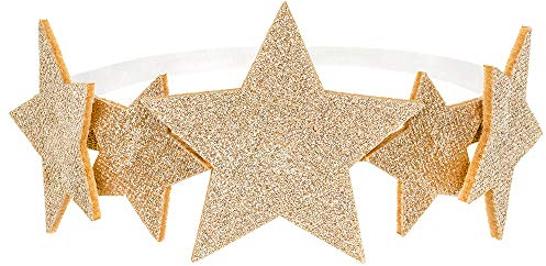 DekoHaus Haarband Sternen in Gold 12cm Kostümzubehör