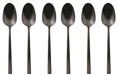 Set 6 Mokkalöffel Edelstahl/PVD 2Black [SP]