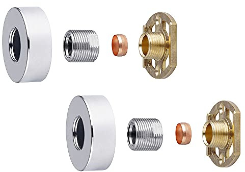 Excel Home Kit de fixation rapide pour robinet de douche rond et rond (paire)