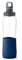 Emsa N31006 Drink2Go Glas Trinkflasche | Fassungsvermögen: 0,7 Liter| Schraubverschluss | 100% dicht | spülmaschinenfest | Dunkelblau