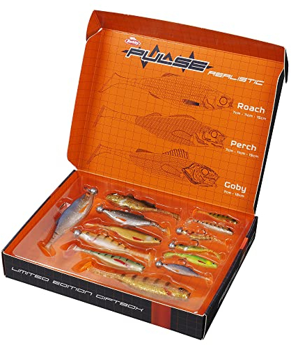 Berkley Limited Edition Pulse Realistic Gift Box, Fishing Hook, Soft Lures, PredatorFishing, Zander, Unisex, assorted, Varied